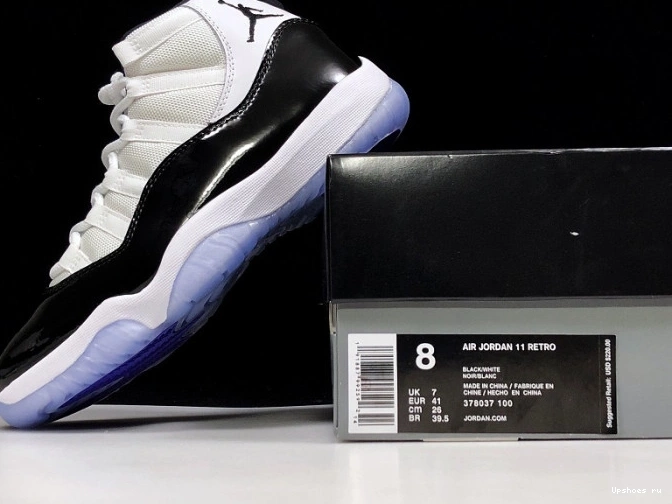 378037-100 Retro Air 2018 Jordan 11 "concord 0115